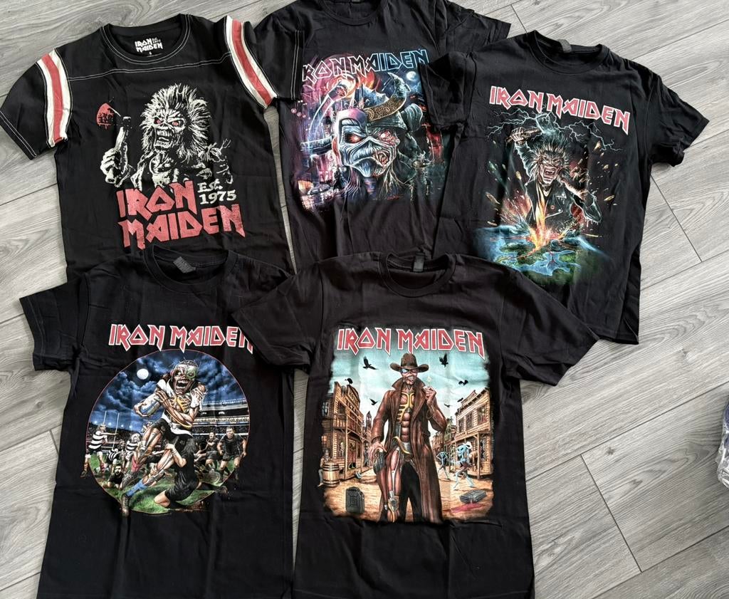 Iron Maiden official Tour Shirts Maat S Prijs op aanvraag, Ophalen of Verzenden, Zo goed als nieuw, Overige maten, Zwart