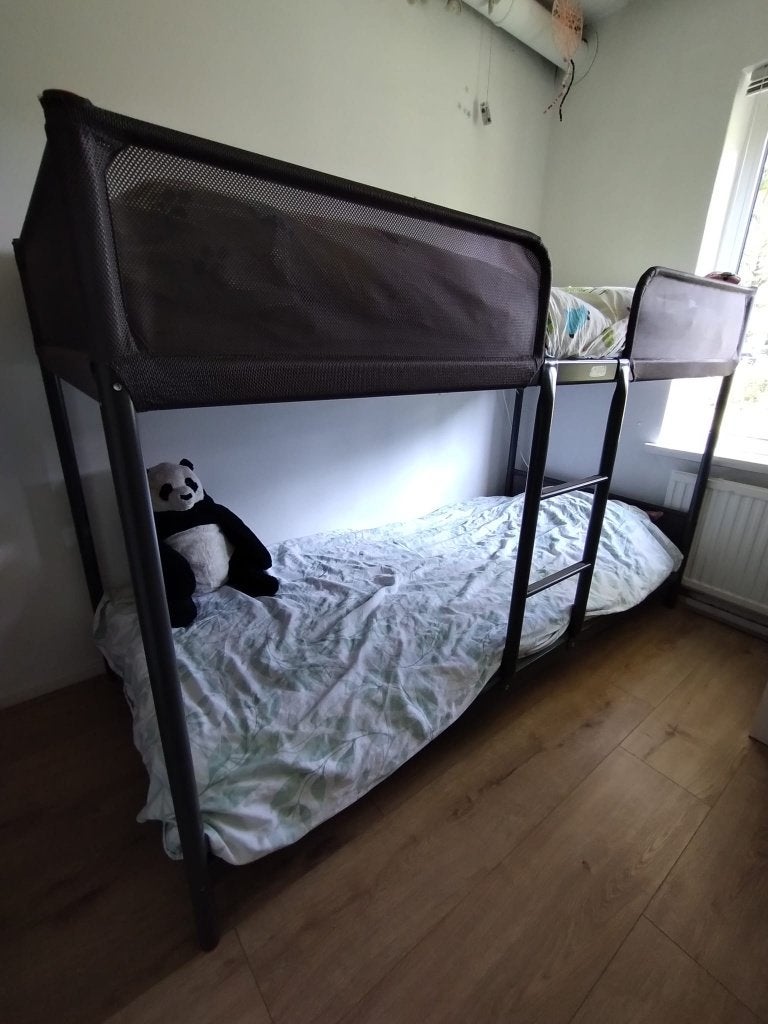 IKEA Kinderkamer Set: TUFFING Stapelbed + PÅHL Bureau, Ophalen, Gebruikt, Jongetje of Meisje