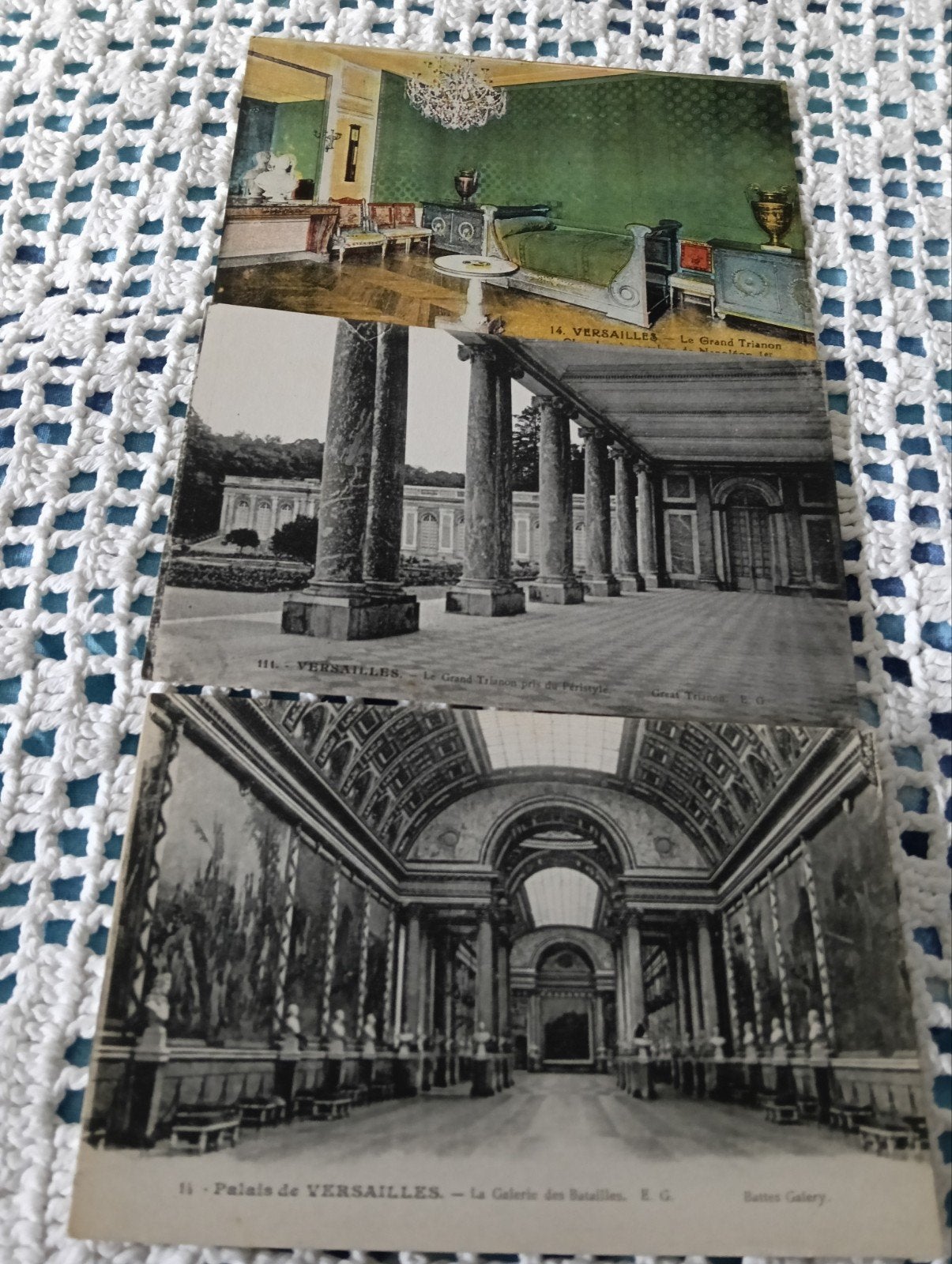 Set van 3 Oude Ansichtkaarten Versailles, Ophalen of Verzenden, Voor 1920, Ongelopen