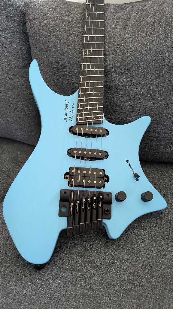 Strandberg Boden RESQ:D Topaz Blue, Muziek en Instrumenten, Ophalen, Zo goed als nieuw, Solid body, Overige merken
