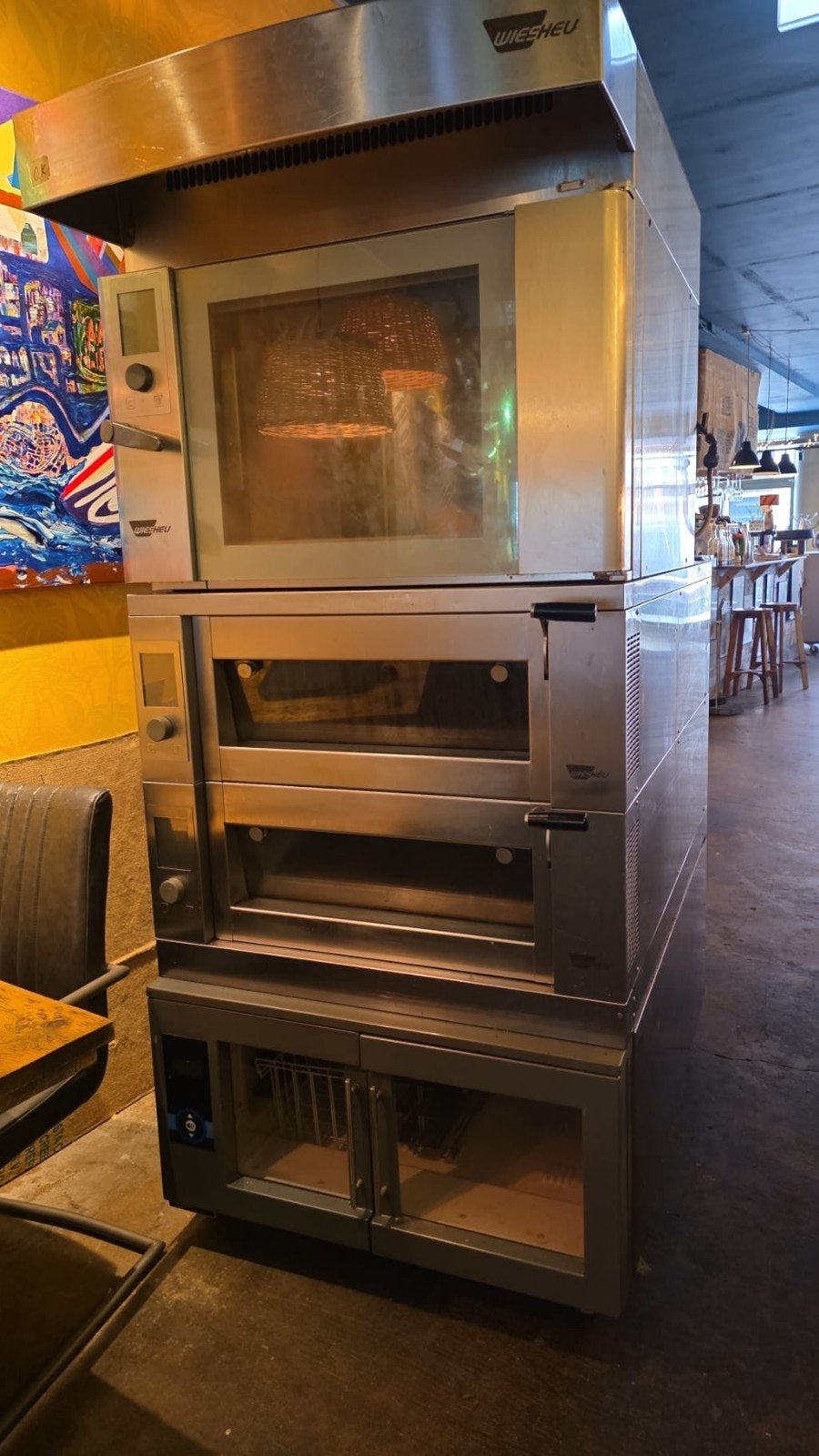 WIESHEU Bakkerij Ovenset met afzuigkap en broodsnijmachine S, Ophalen of Verzenden