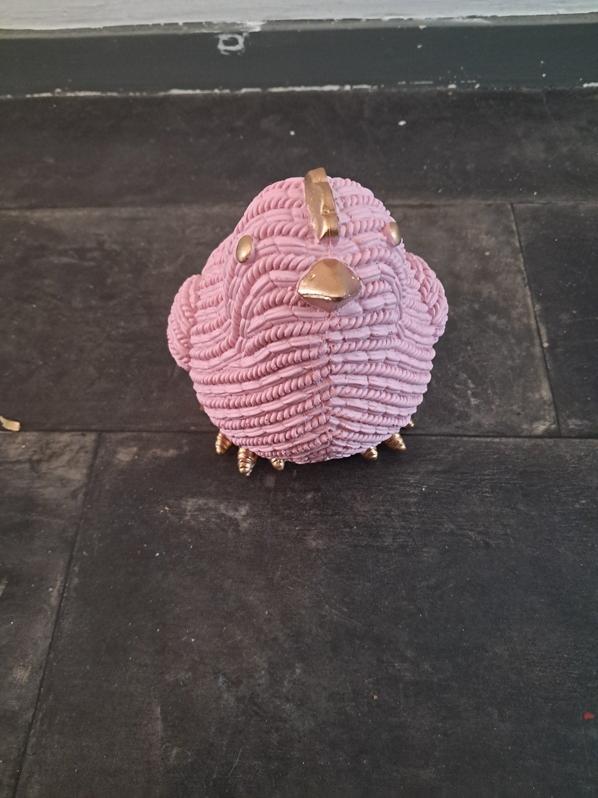 Roze decoratie kip 15 cm, Overige materialen, Overige stijlen, Roze, Ophalen of Verzenden