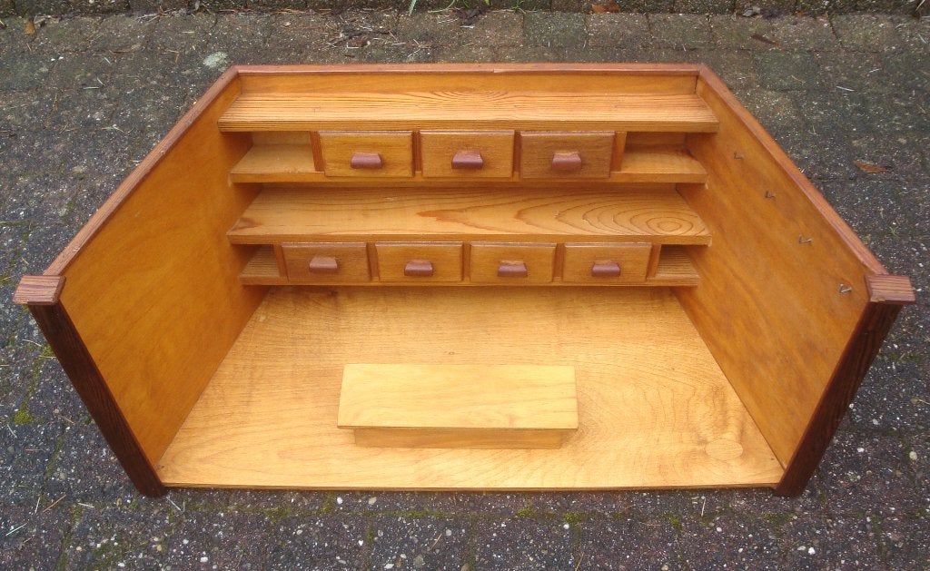Houten winkeltje in heel stevige staat 70 x 31,5 x 30 cm, Kinderen en Baby's, Ophalen, Zo goed als nieuw, Meubelstuk of Keukentje