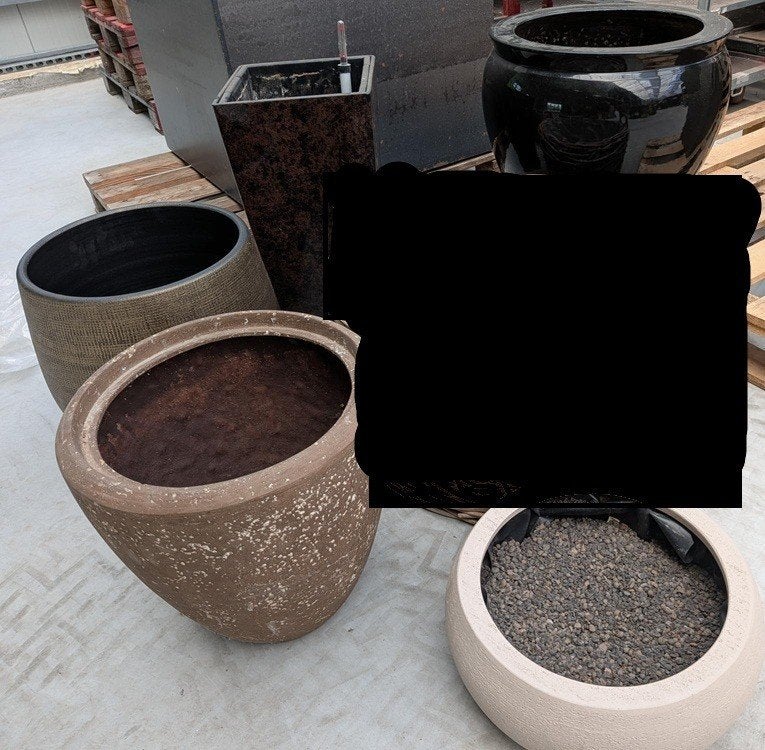 Diverse potten voor binnen en buiten, Tuin en Terras, Ophalen, Rond, Zo goed als nieuw, Balkon