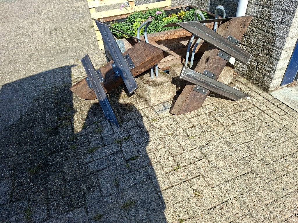 set nieuwe zware wagoneiken tafelpoten voor binnen en buiten, Huis en Inrichting, Tafelonderdelen, Eikenhout, Rechthoekig, Nieuw
