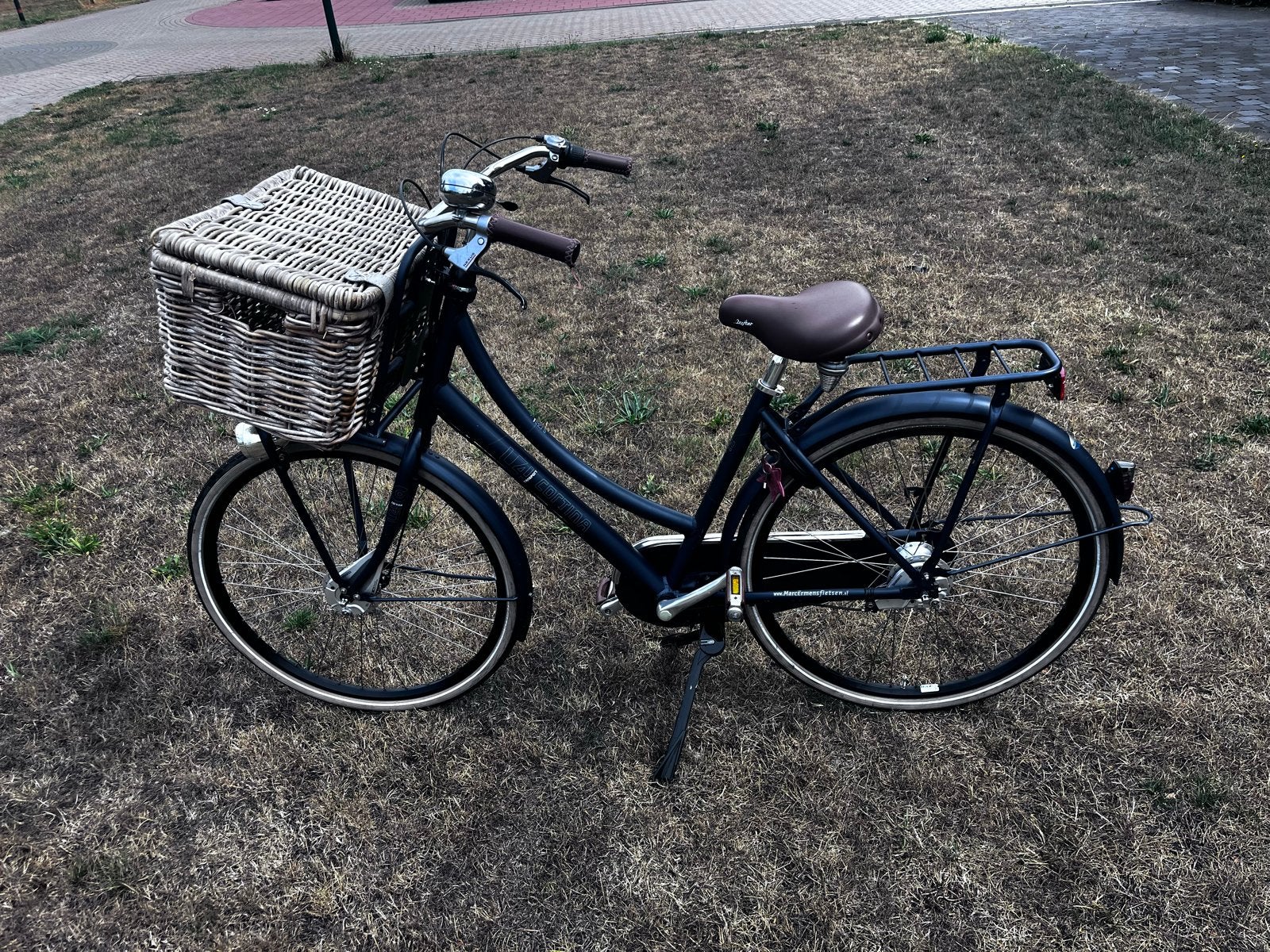 Cortina U4 - Transport damensfiets, Fietsen en Brommers, Versnellingen, Zo goed als nieuw, 50 tot 53 cm, Trommelrem