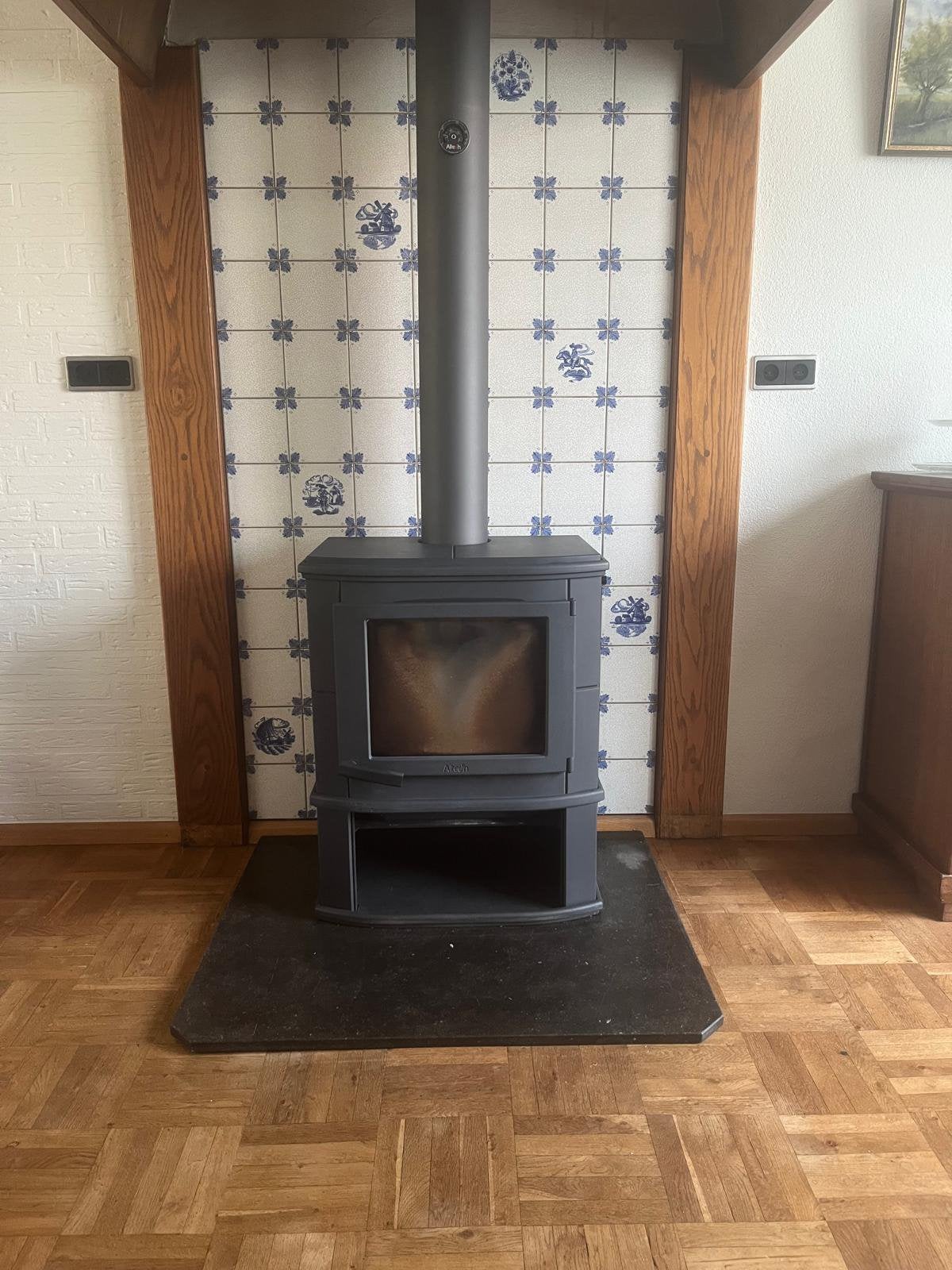 Altech kachel, Huis en Inrichting, Kachels, Ophalen, Zo goed als nieuw, Hout, Houtkachel