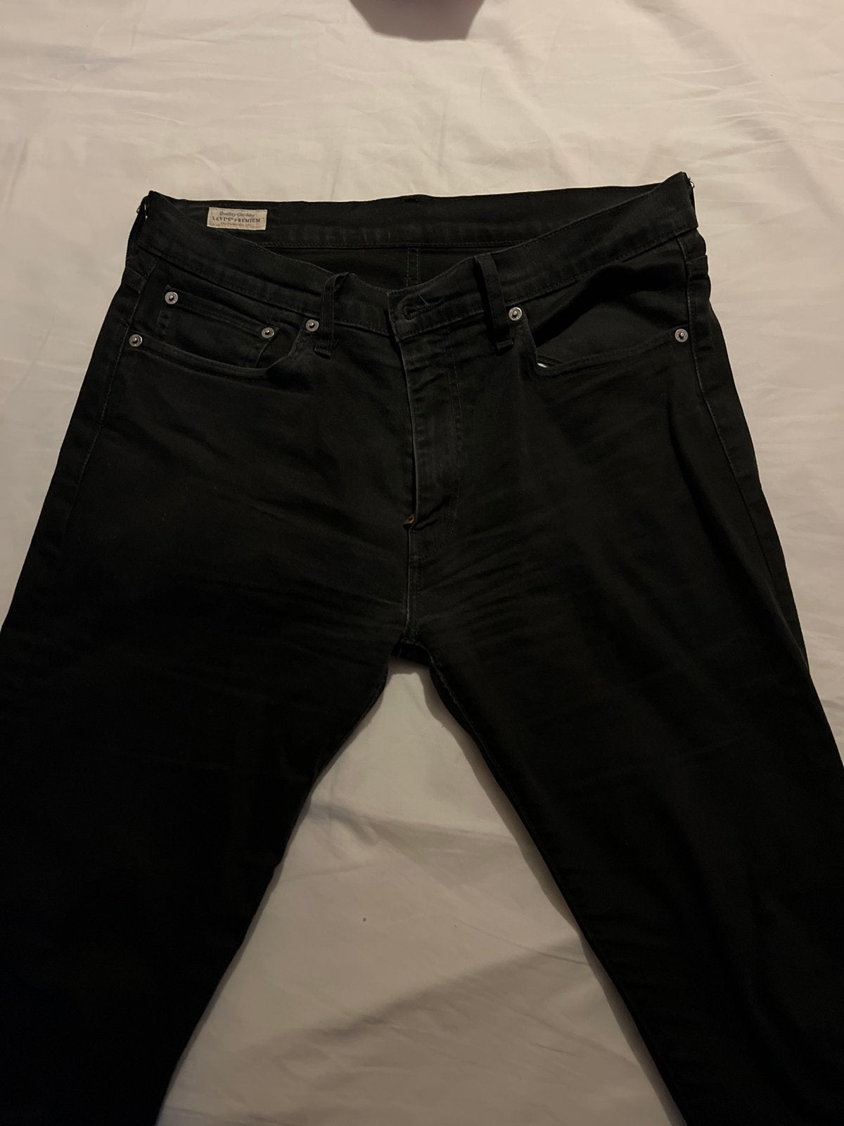 Levi's Premium 502 Regular Taper Jeans Zwart W33 L34, Ophalen of Verzenden, Gedragen, Zwart, W33 - W34 (confectie 48/50)