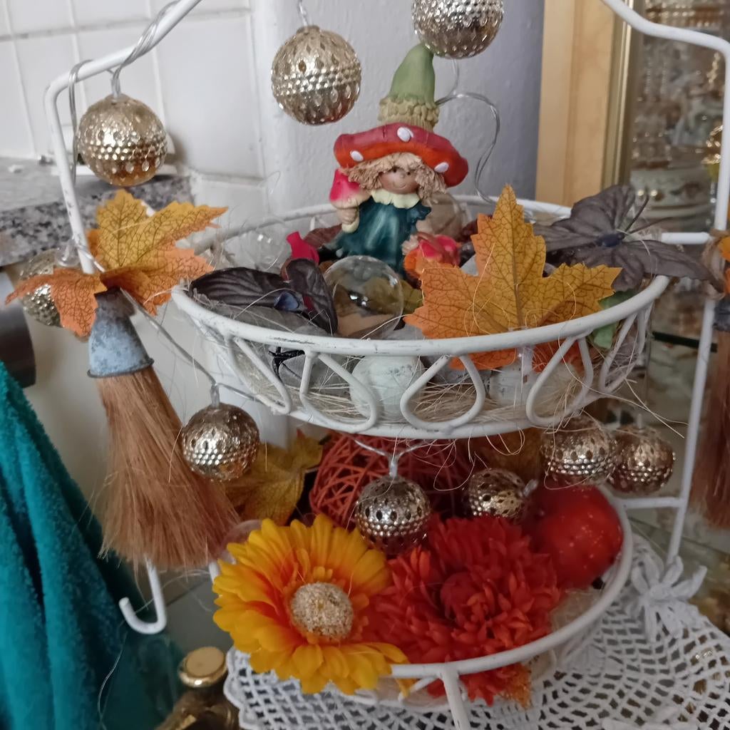 Decoratie ijzer mandje voor 15 euro, Ophalen of Verzenden, Rond, Overige materialen