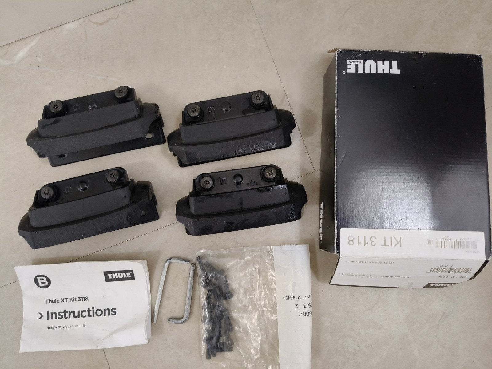 Thule kitset 3118 Honda CR-V 5drs SUV bj. 2012-2018, Auto diversen, Ophalen of Verzenden, Zo goed als nieuw