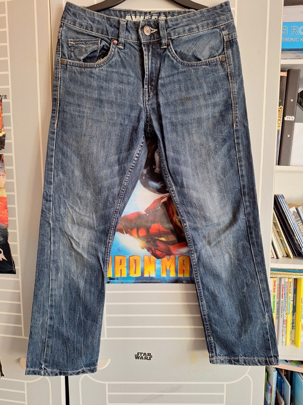 Coolcat spijkerbroekje mt 134/140, Broek, Coolcat, Ophalen of Verzenden, Zo goed als nieuw