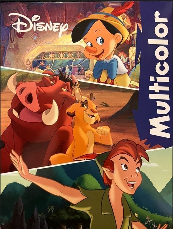 Disney Kleurboek: Pinokkio, Timon, Peter Pan - NIEUW, Disney Enterprises, Inc., Nieuw, Ophalen of Verzenden, Onbekend