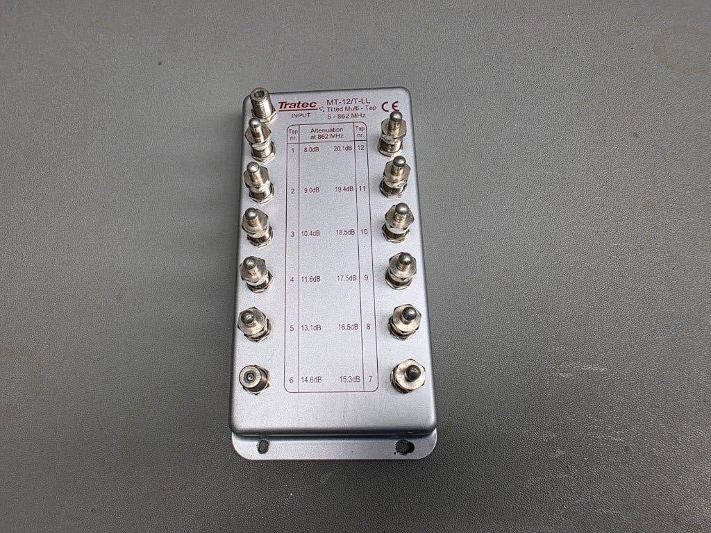 Tratec MT-12/T-LL multitap, Ophalen of Verzenden, Gebruikt, Minder dan 2 meter, Coaxiale kabel