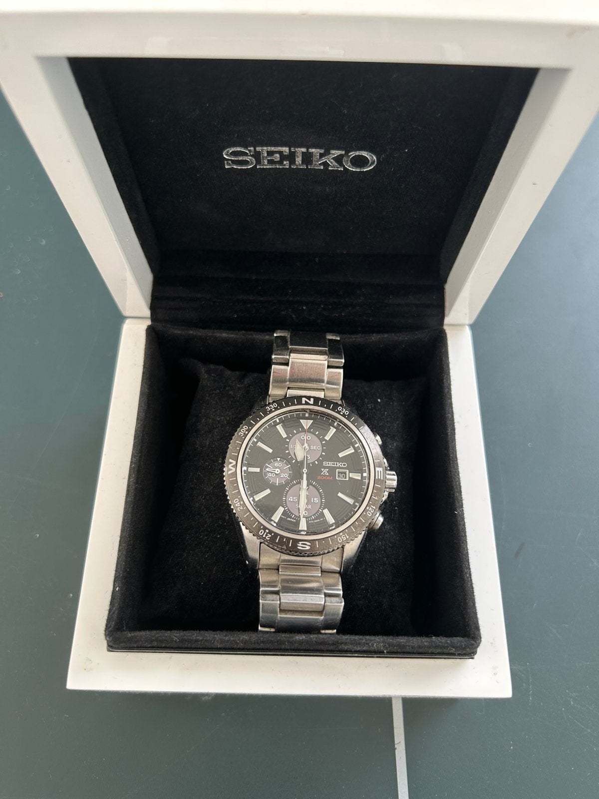 Seiko Prospex Solar SSC705P1, Staal, Polshorloge, Ophalen of Verzenden, Zo goed als nieuw