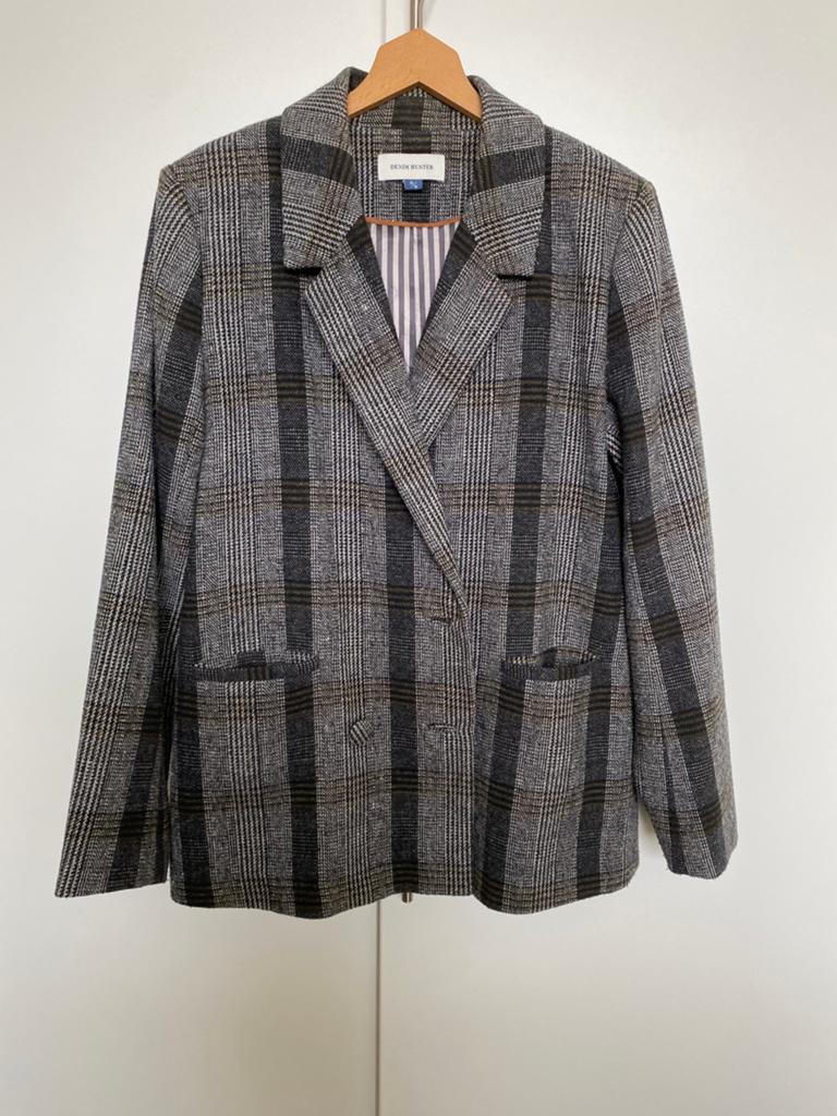 Mooie wollen blazer maat 38., Ophalen of Verzenden, Gedragen, Maat 38/40 (M), Grijs