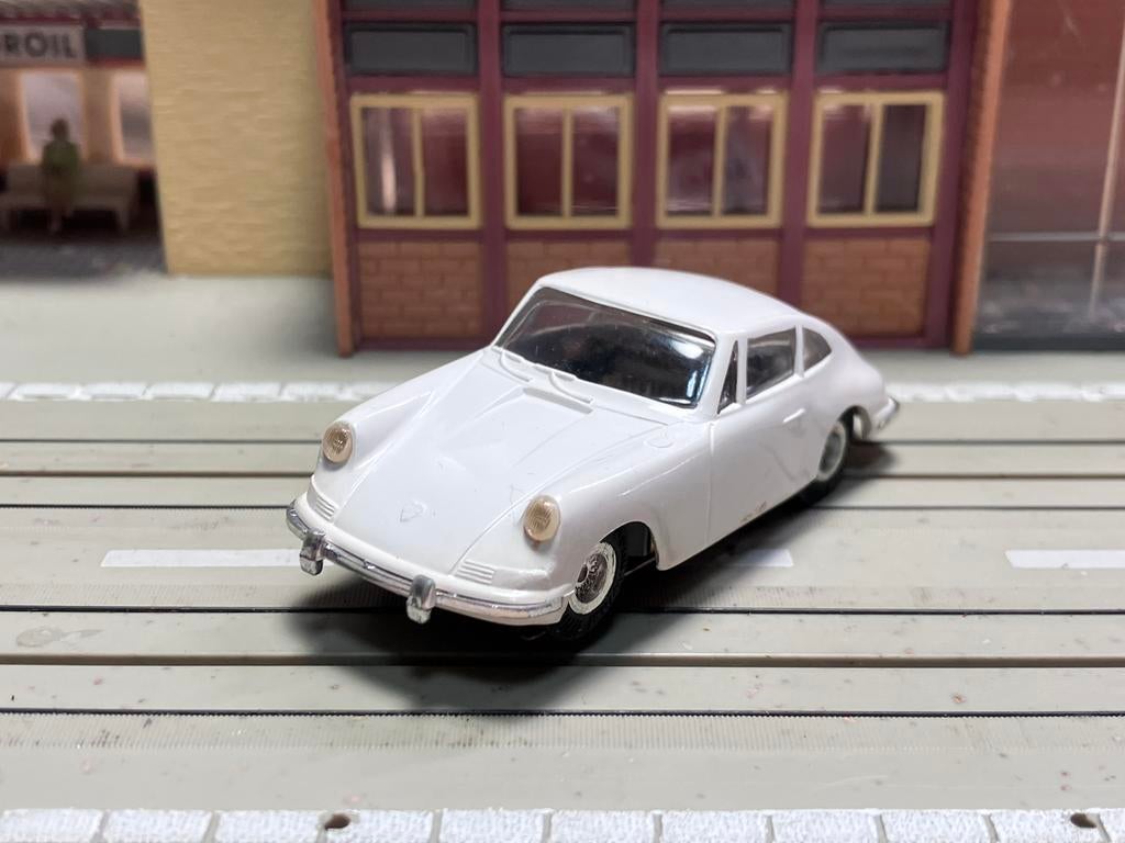 Faller AMS Porsche 911 wit met F3 vlakanker nieuwstaat, Ophalen of Verzenden, Zo goed als nieuw, Elektrisch, Overige merken
