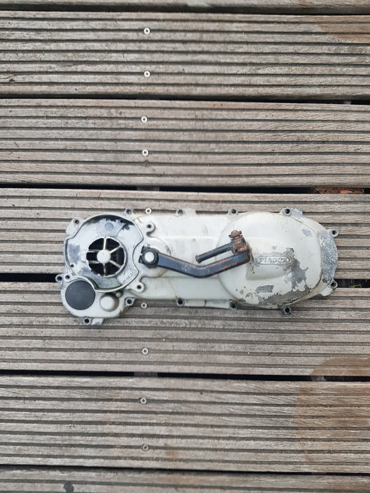 Piaggio zip sp kickstart deksel carterkap H2O 2takt LC, Ophalen of Verzenden