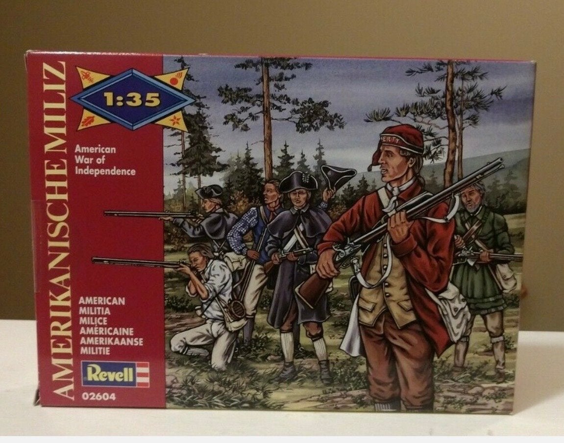 Revell Amerikaanse Militie Figuren 1:35 - Onbeschilderd, Ophalen of Verzenden, Nieuw, 1:35 tot 1:50, Figuur of Figuren