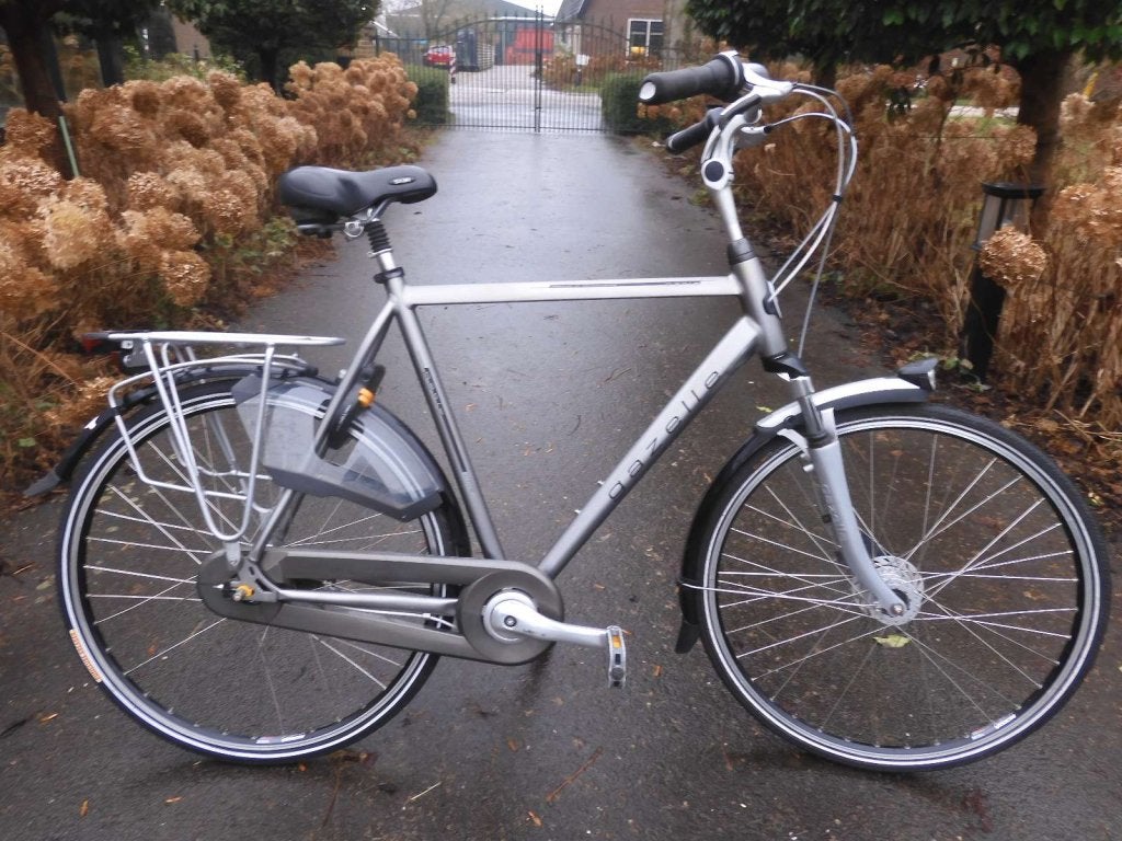 Mooie matzilver  Gazelle Paris met 7 versnellingen 61 frame, Gazelle, Versnellingen, Niet ingevuld, Zo goed als nieuw