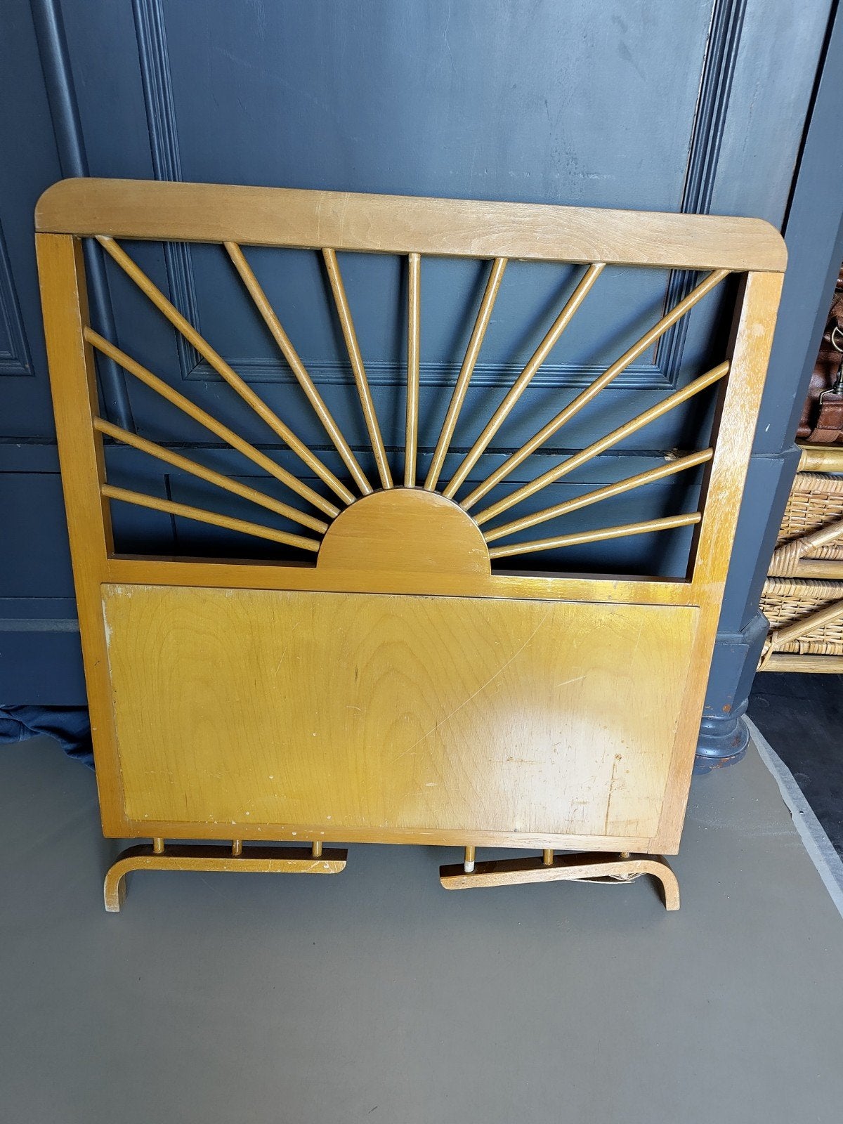 Vintage houten bedje voor handige klusser, Kinderen en Baby's, Ophalen, Gebruikt, Minder dan 140 cm, Minder dan 70 cm