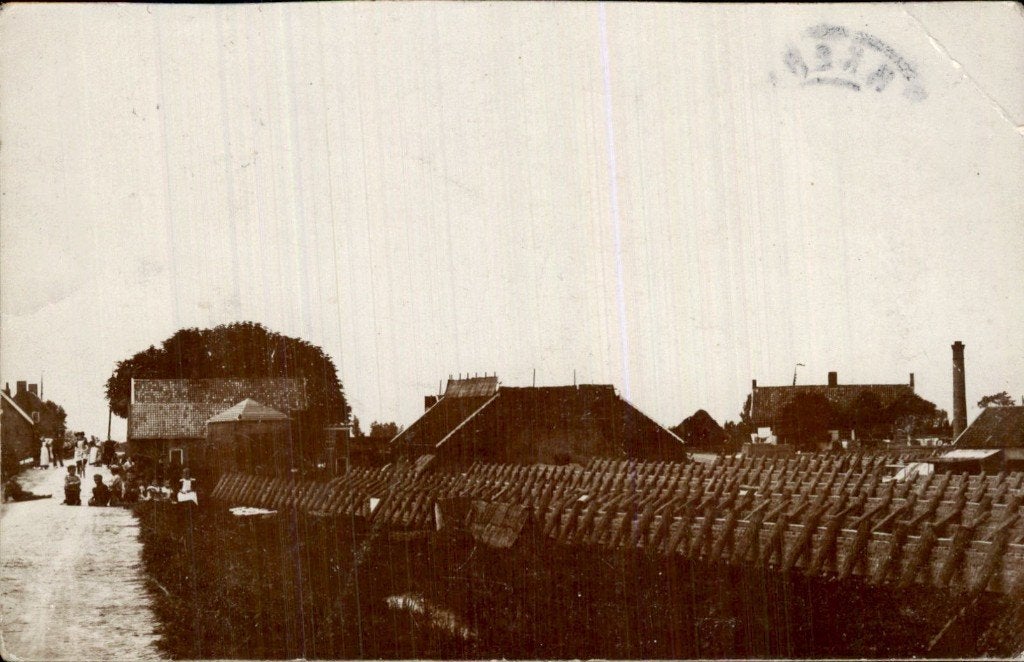 Gouderak - Fotokaart - Steenfabriek -, Ophalen of Verzenden, Voor 1920, Gelopen, Zuid-Holland