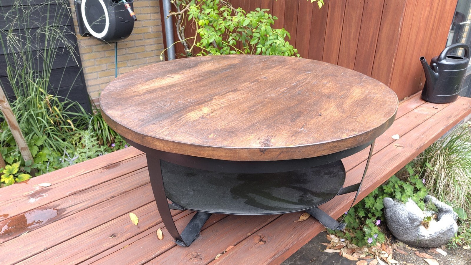 ronde salontafel, Huis en Inrichting, Ophalen, Rond, Hout, Minder dan 55 cm