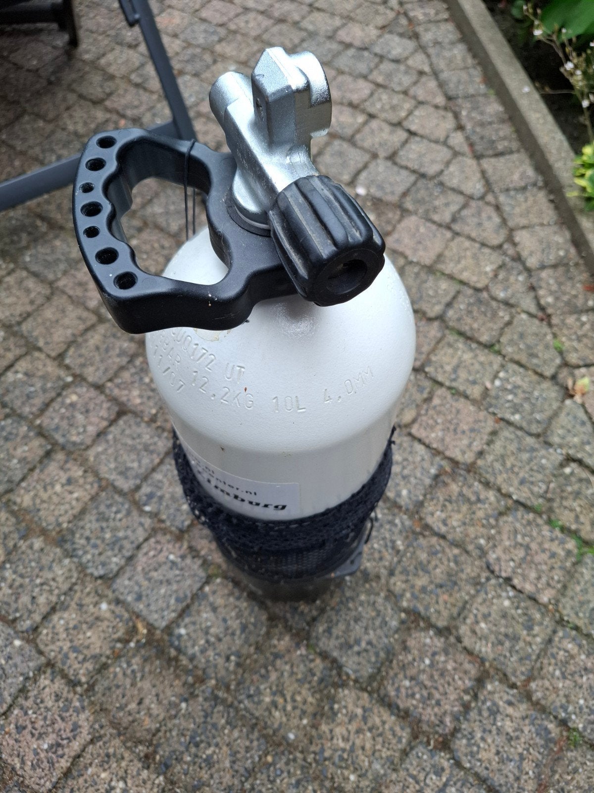 Duikfles 10L met kraan en handvat, Ophalen, Gebruikt, Duikfles