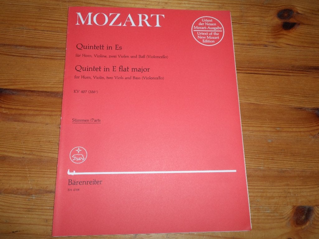 Mozart - quintett in es, Klassiek, Viool of Altviool, Ophalen of Verzenden, Zo goed als nieuw