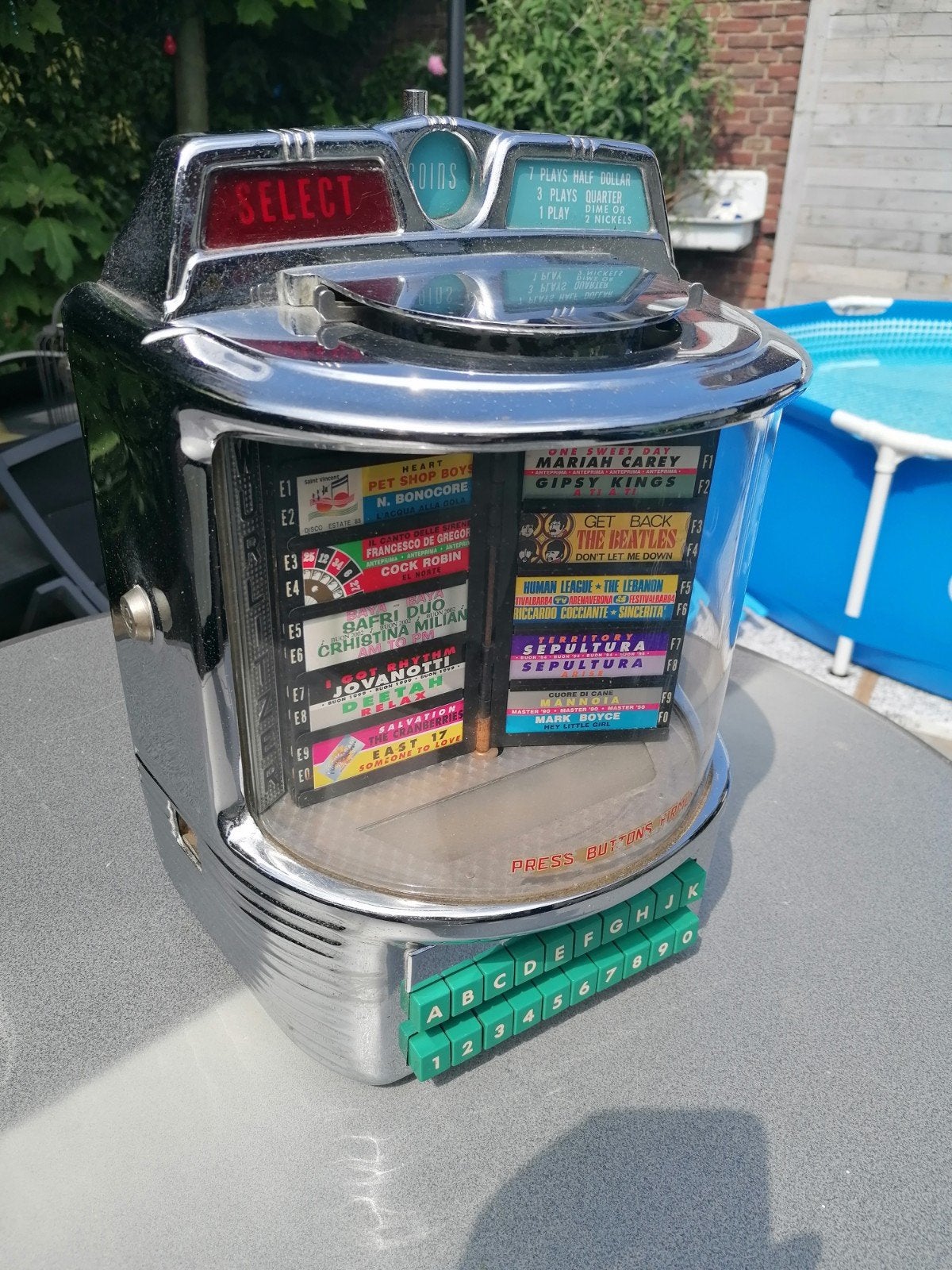 Te koop mooie Wurlitzer model 5200 wallbox, Verzamelen, Ophalen of Verzenden, Wurlitzer
