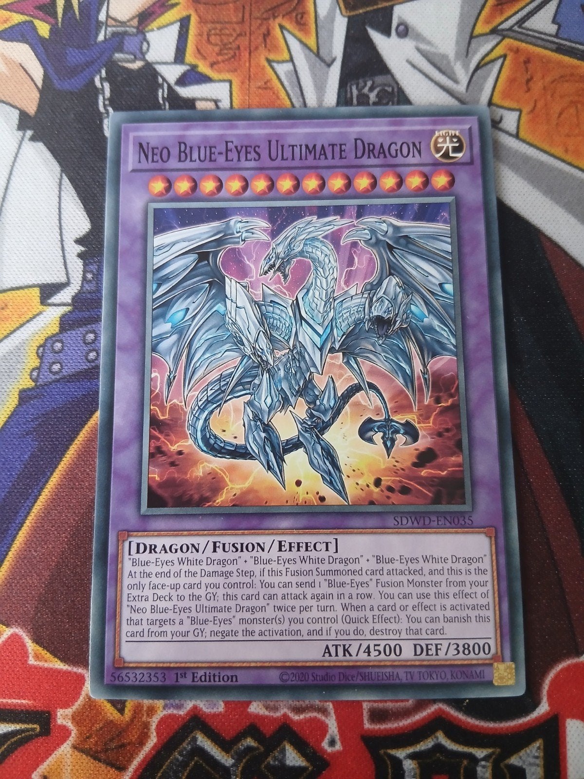 Neo Blue-Eyes Ultimate Dragon - SDWD - Yu-Gi-Oh, Hobby en Vrije tijd, Ophalen, Zo goed als nieuw