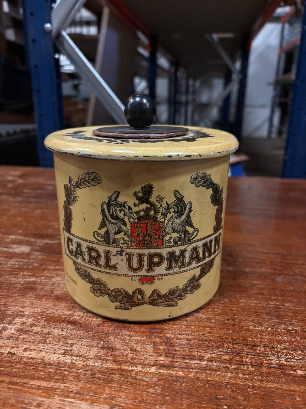 Oude Carl Upmann sigarenbus – vintage reclameblik, Verzamelen, Ophalen of Verzenden, Zo goed als nieuw, Overige