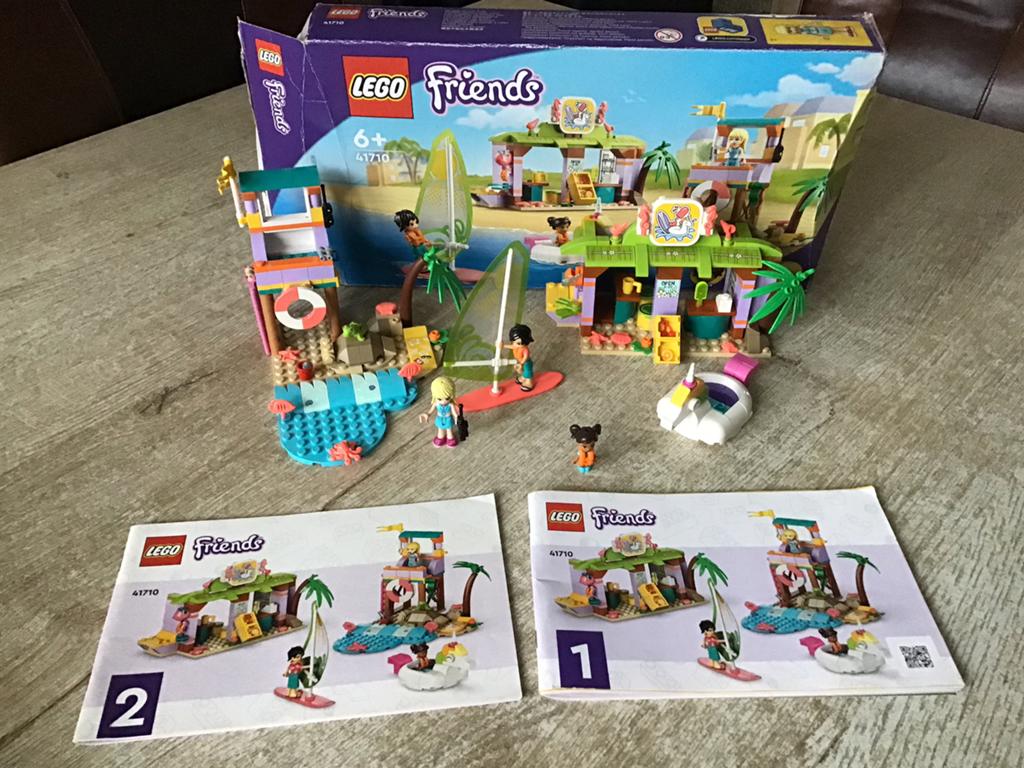 Lego friends Surfer strandplezier 41710 + DOOS, Ophalen of Verzenden, Zo goed als nieuw