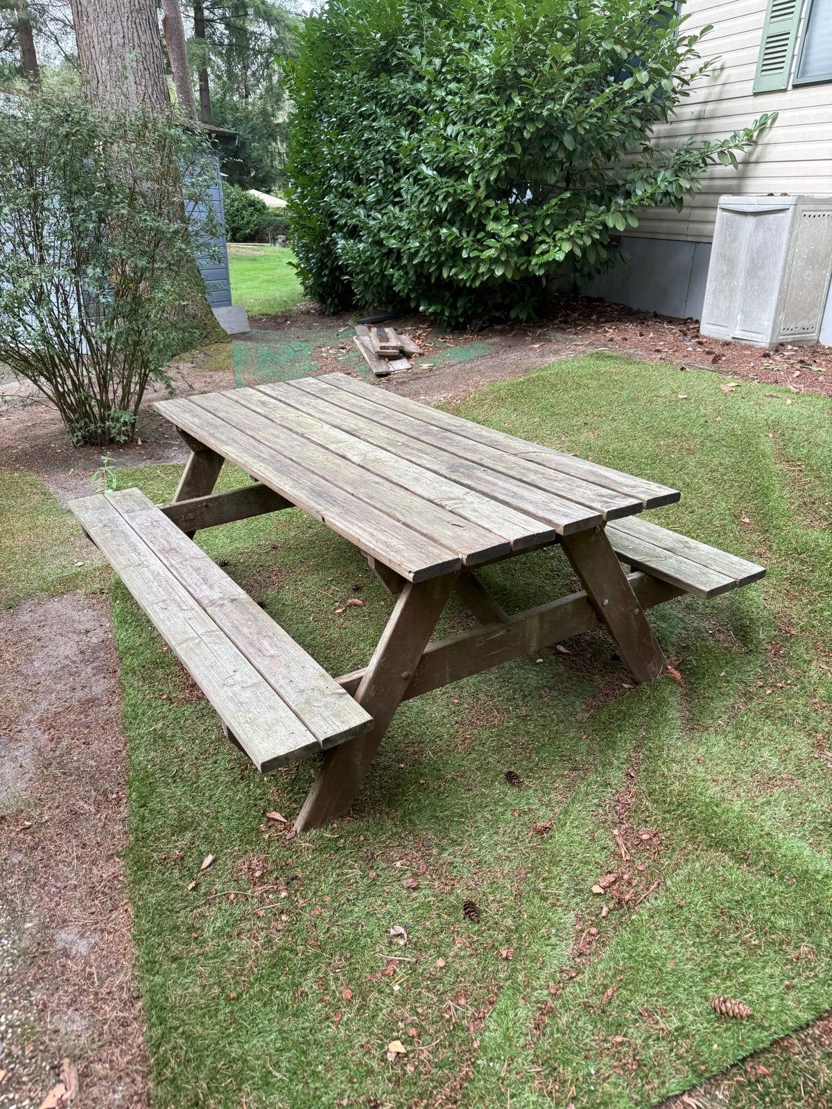 Mooie houten picknicktafel - goede kwaliteit, Huis en Inrichting, Ophalen of Verzenden, Gebruikt, Hout