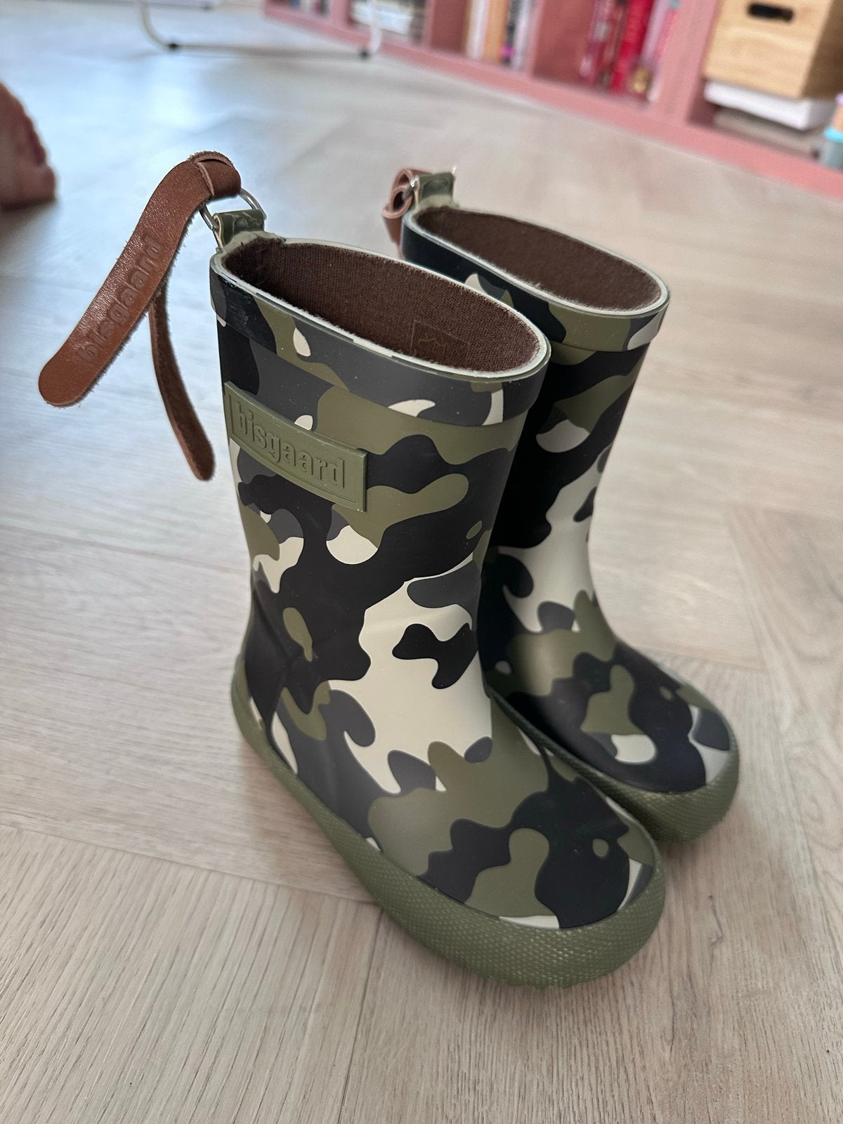 Bisgaard laarzen maat 24 - camouflage, met lichte krassen, Ophalen of Verzenden, Gebruikt, Jongen of Meisje