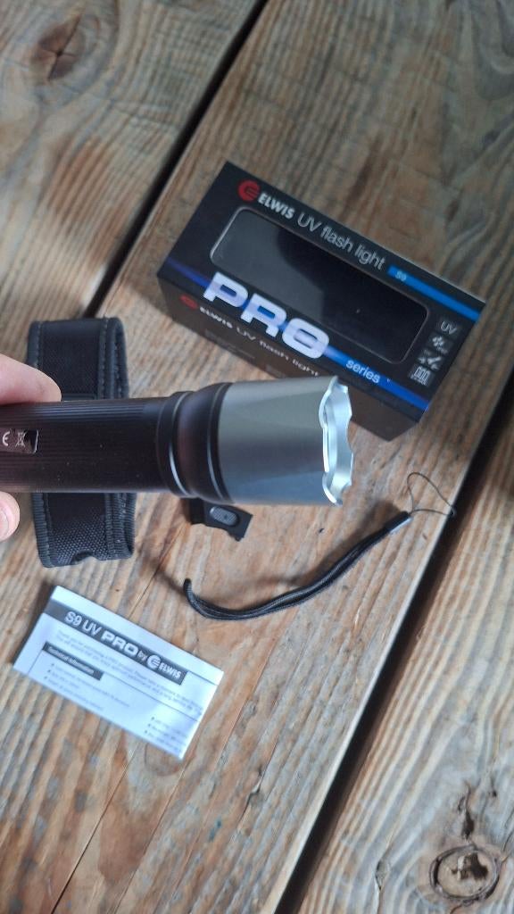 Elwis UV Flashlight S9 UV zaklamp Vocht en Lekkage NIEUW, Caravans en Kamperen, ., Nieuw, Ophalen of Verzenden, .
