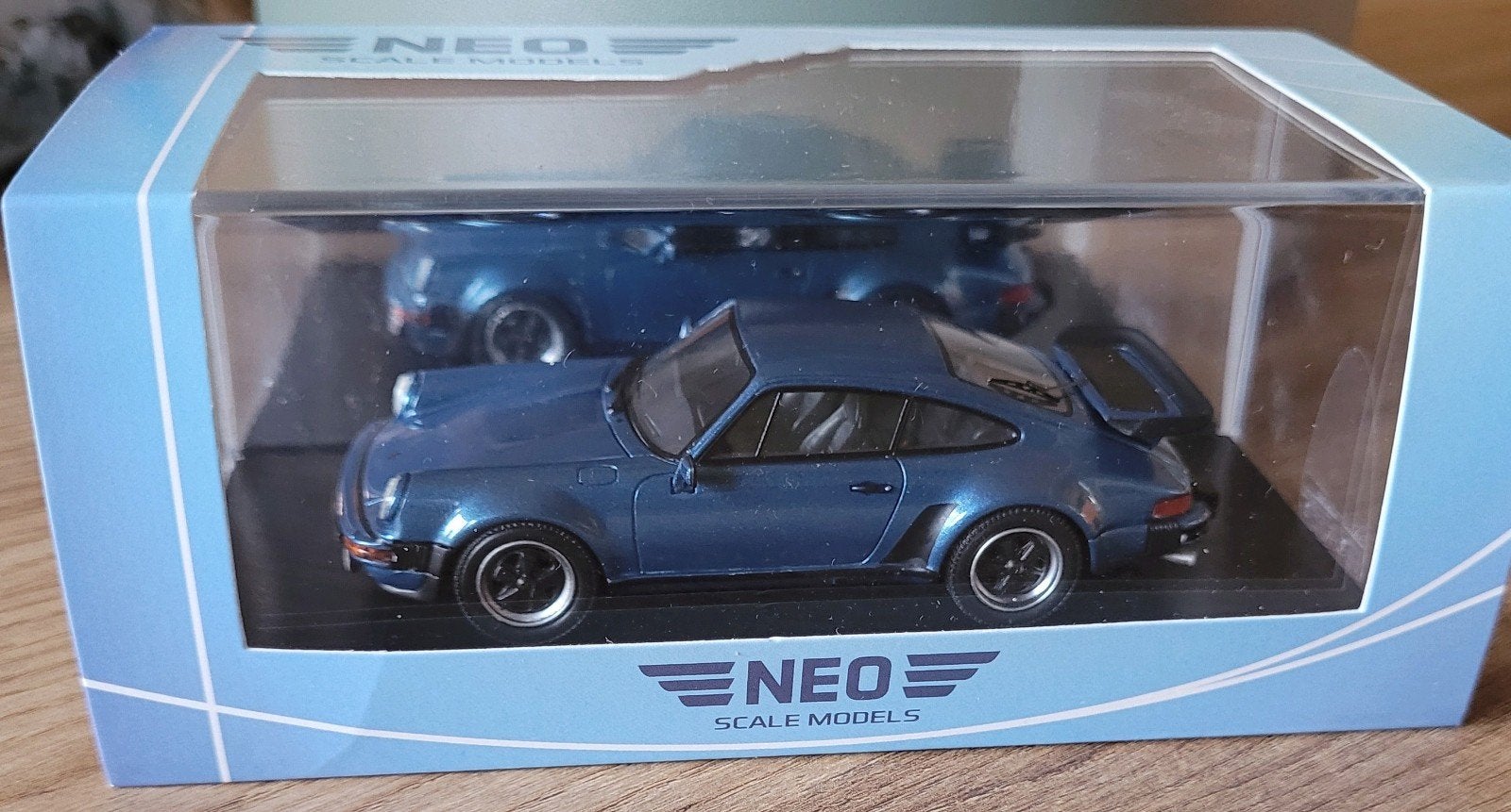 Porsche 911 (930) turbo usa 1/43 neo, Ophalen of Verzenden, Zo goed als nieuw, Auto, Overige merken