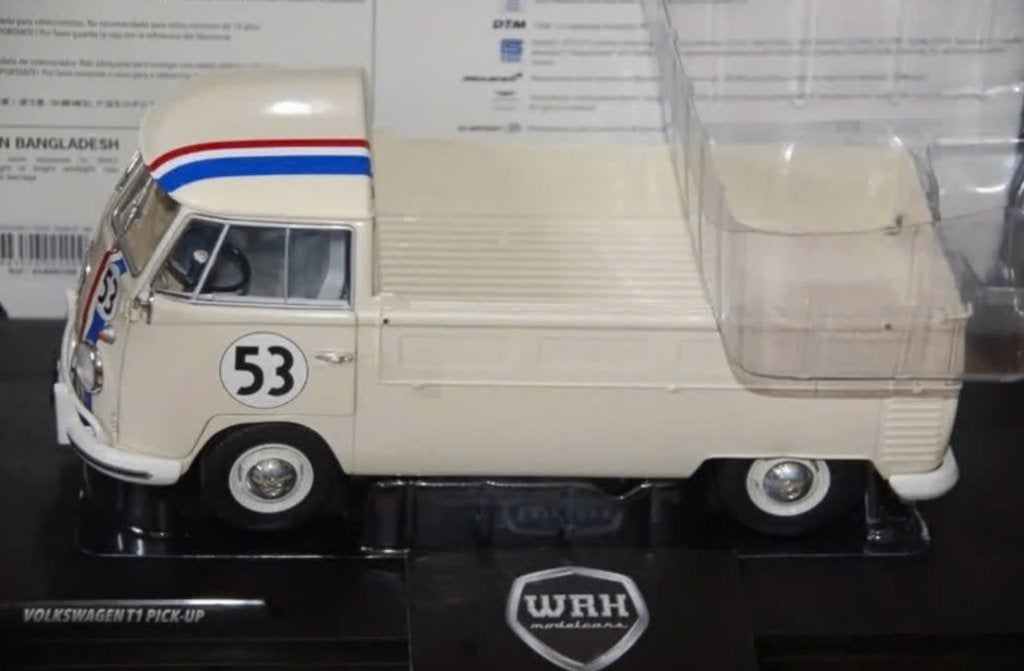 1:18 Volkswagen T1 Pick Up Herbie #53 Solido in box WRH, Verzenden, Zo goed als nieuw, Auto, Solido