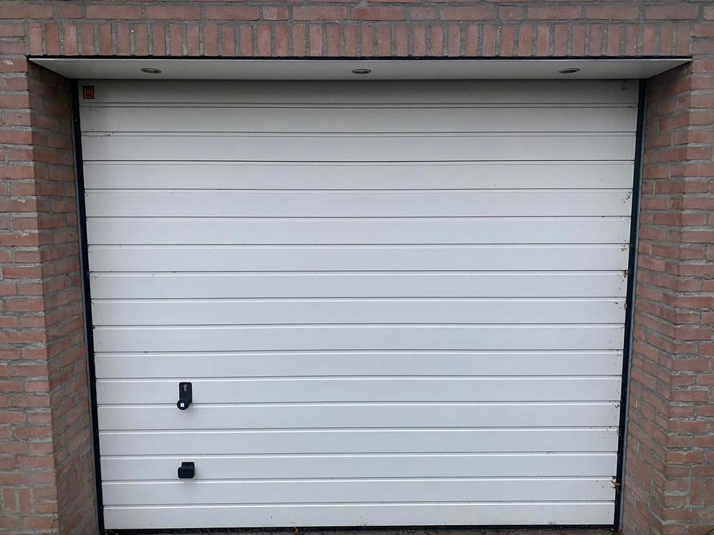 Hörmann sectionaal garagedeur + NIEUWE motor (GS40) in doos, Ophalen, Gebruikt, 200 cm of meer, Wit