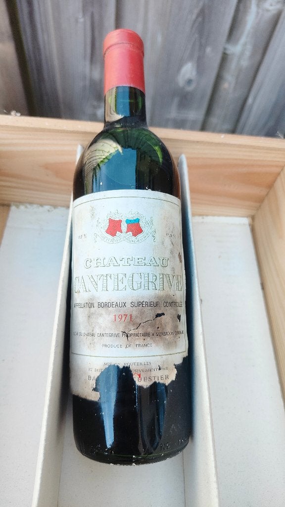 Château Cantegrive Bordeaux Supérieur 1971, Frankrijk, Nieuw, Ophalen of Verzenden, Rode wijn