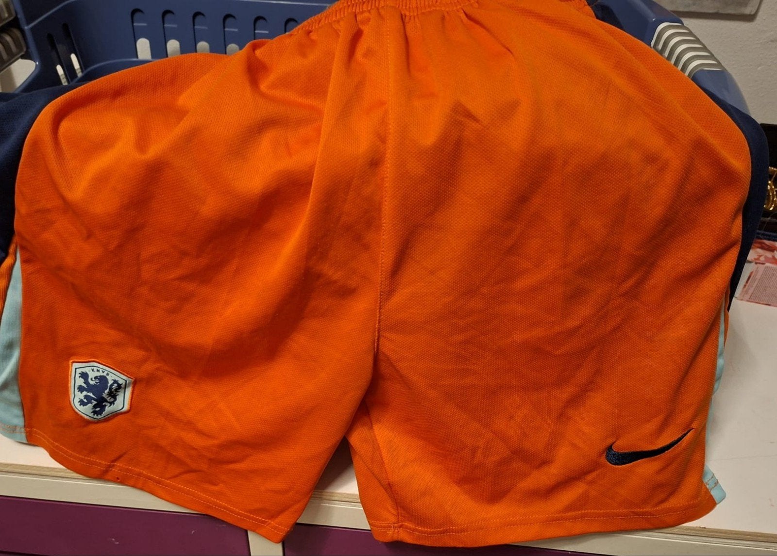 Mooi oranje broekje, weinig gedragen, Nike, Maat 56/58 (XL), Oranje, Ophalen of Verzenden