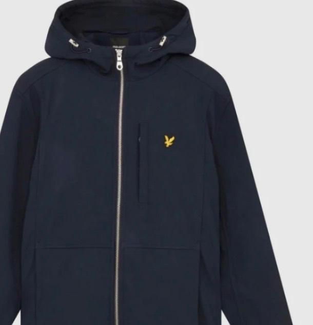 Lyle & Scott Hooded Softshell Jas  – maat L, Maat 52/54 (L), Blauw, Ophalen of Verzenden, Zo goed als nieuw