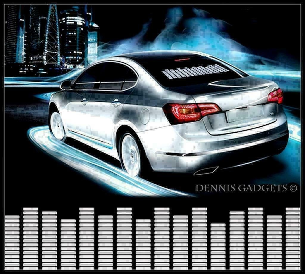 Dennis Gadgets: Car Equalizer LED Light Sticker: div kl., Auto diversen, Autostickers, Ophalen of Verzenden