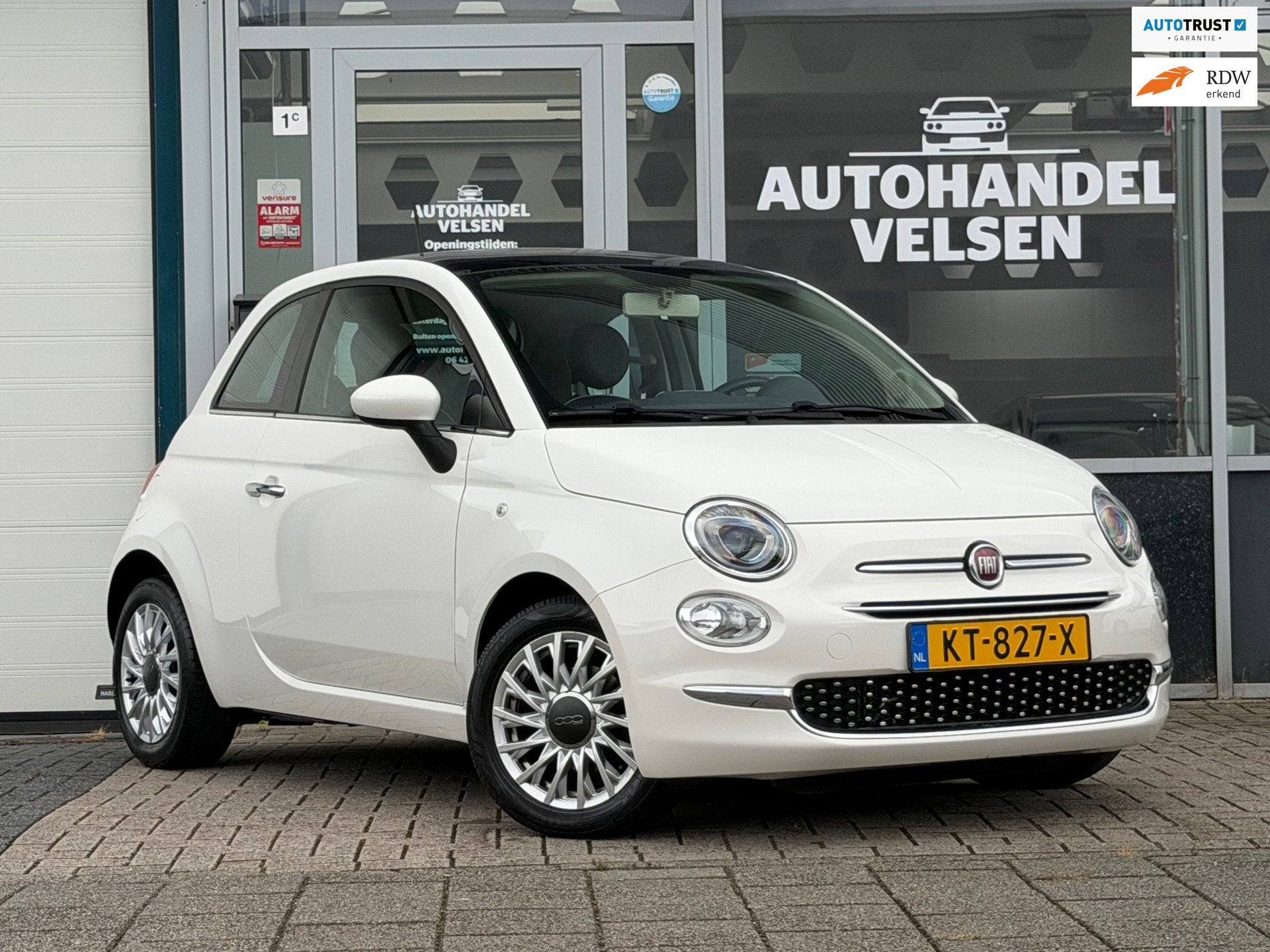 Fiat 500 0.9 TwinAir Easy Automaat Airco, Auto's, 86 pk, Gebruikt, Wit, Bedrijf
