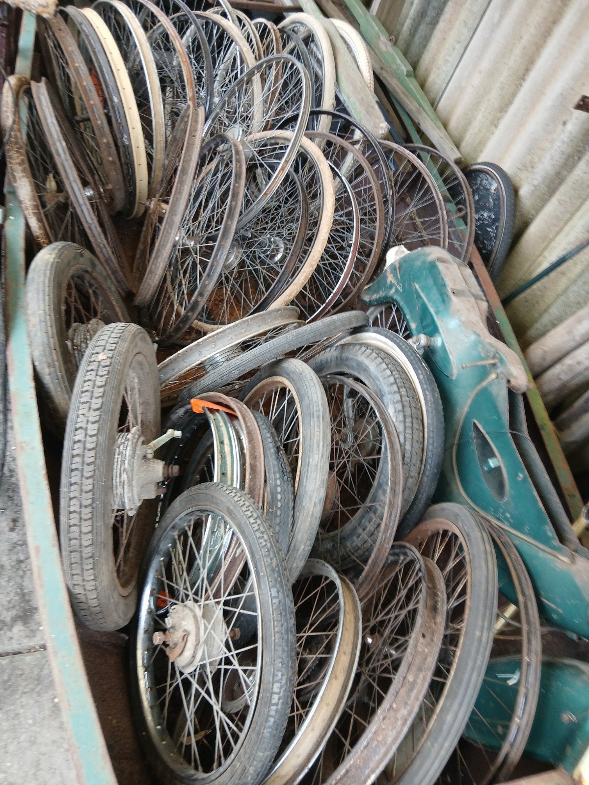 Fiets en brommer wielen, Ophalen