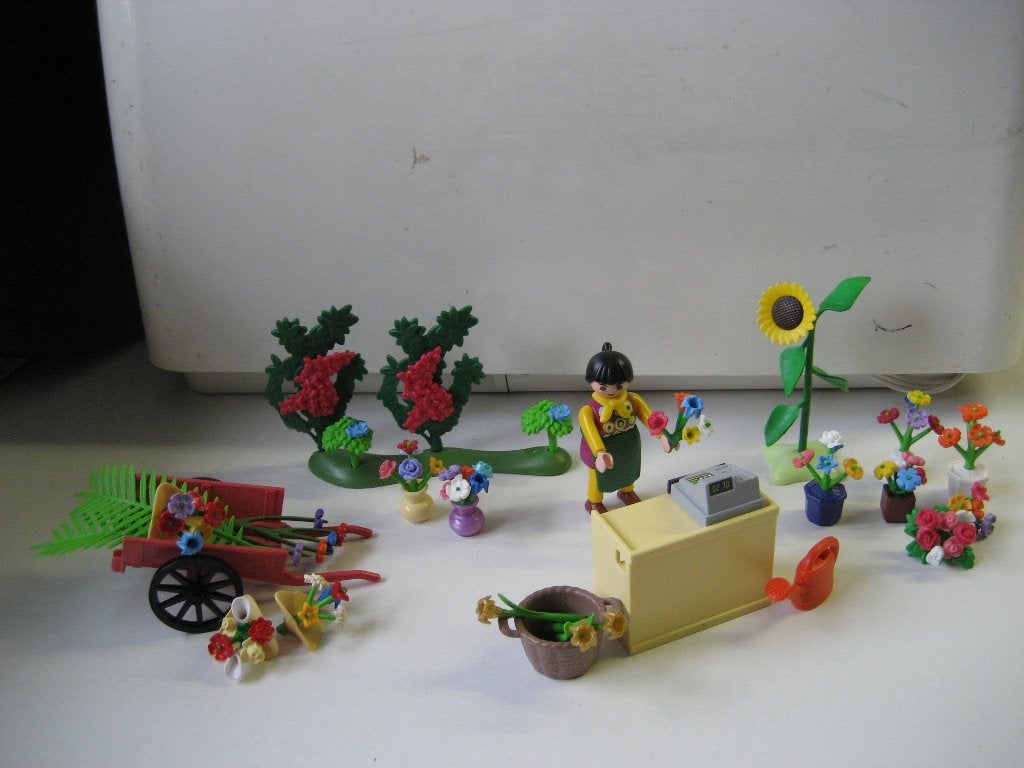 playmobil bloemiste bij haar bloemenwinkel, Ophalen of Verzenden, Zo goed als nieuw