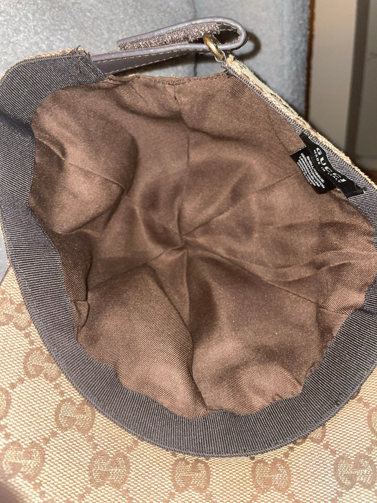 Gucci Pet met GG-patroon en Webstreep, Ophalen, Gedragen, One size fits all, Pet
