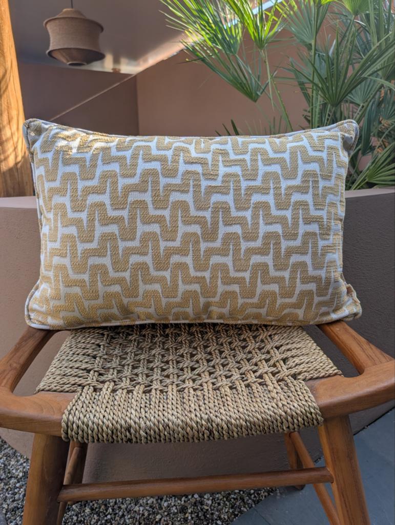Outdoor sierkussen, Diba design, Geel, Vierkant, Nieuw