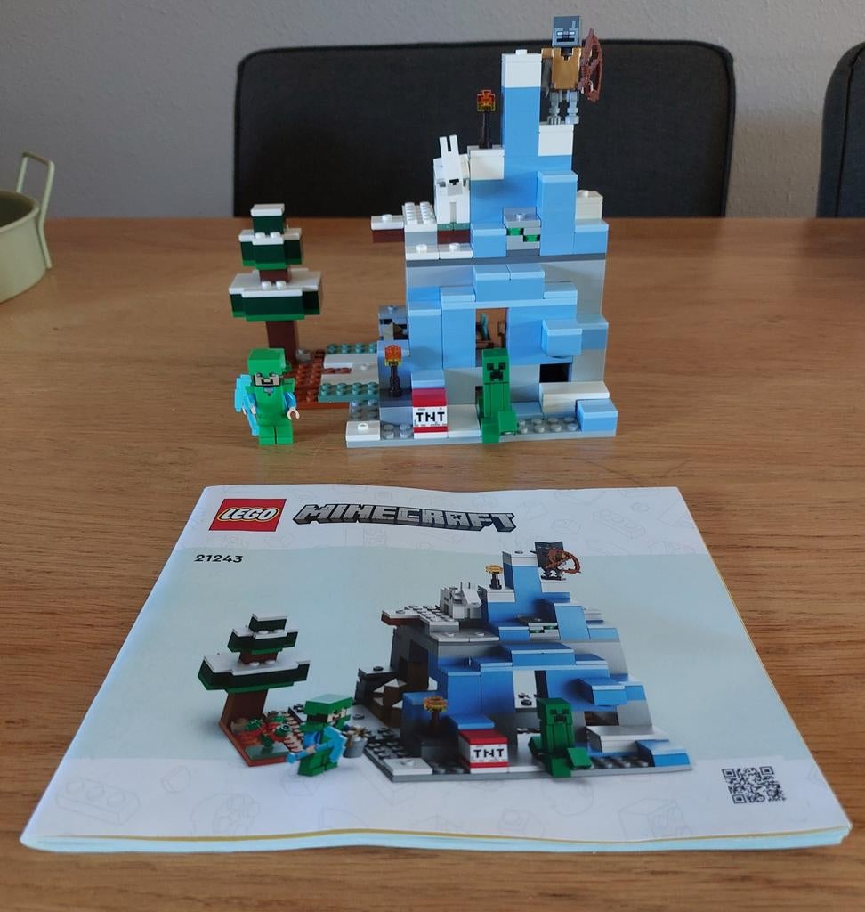 Lego Minecraft, De IJsbergtoppen, set 21243, Ophalen, Compleet, Minecraft, Lego