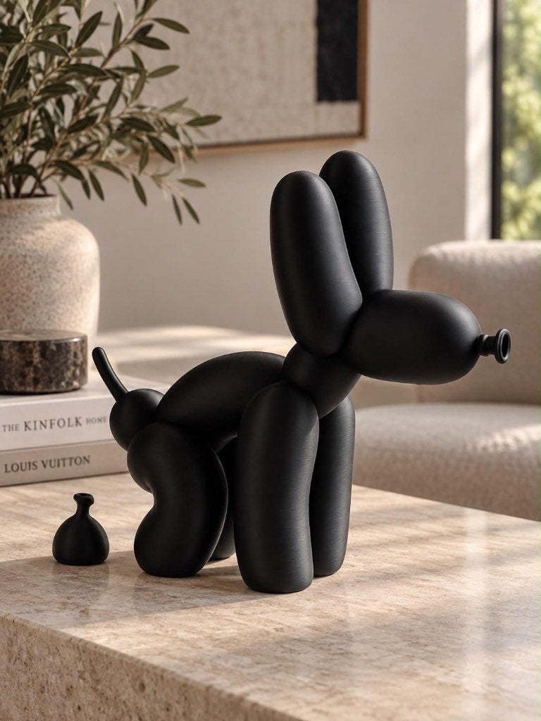 3d printed ballon statue poop dog, Verzenden, Zo goed als nieuw