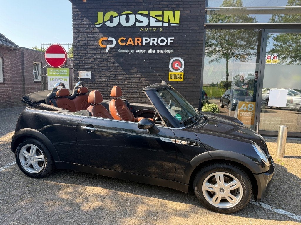 Mini CABRIO 1.6 ONE SIDEWALK, Auto's, Mini, Huisgarantie, 4 cilinders, 4 stoelen, Zwart